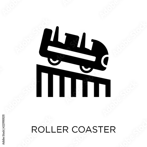 Roller coaster icon. Roller coaster symbol design from Entertainment collection. Simple element vector illustration. Can be used in web and mobile.