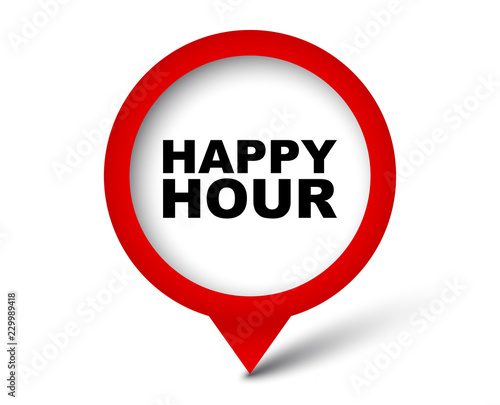 Free Download red vector banner happy hour - GFXLoad