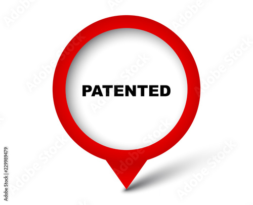 Free Download red vector banner patented - GFXLoad