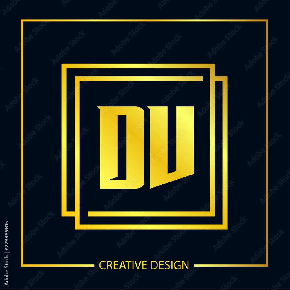 Initial Letter DV Logo Template Design Initial Letter DV Logo Template Design