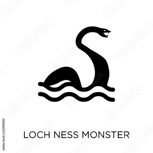Loch ness monster icon. Loch ness monster symbol design from Fairy tale collection.
