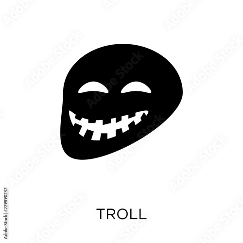 Troll icon. Troll symbol design from Fairy tale collection.