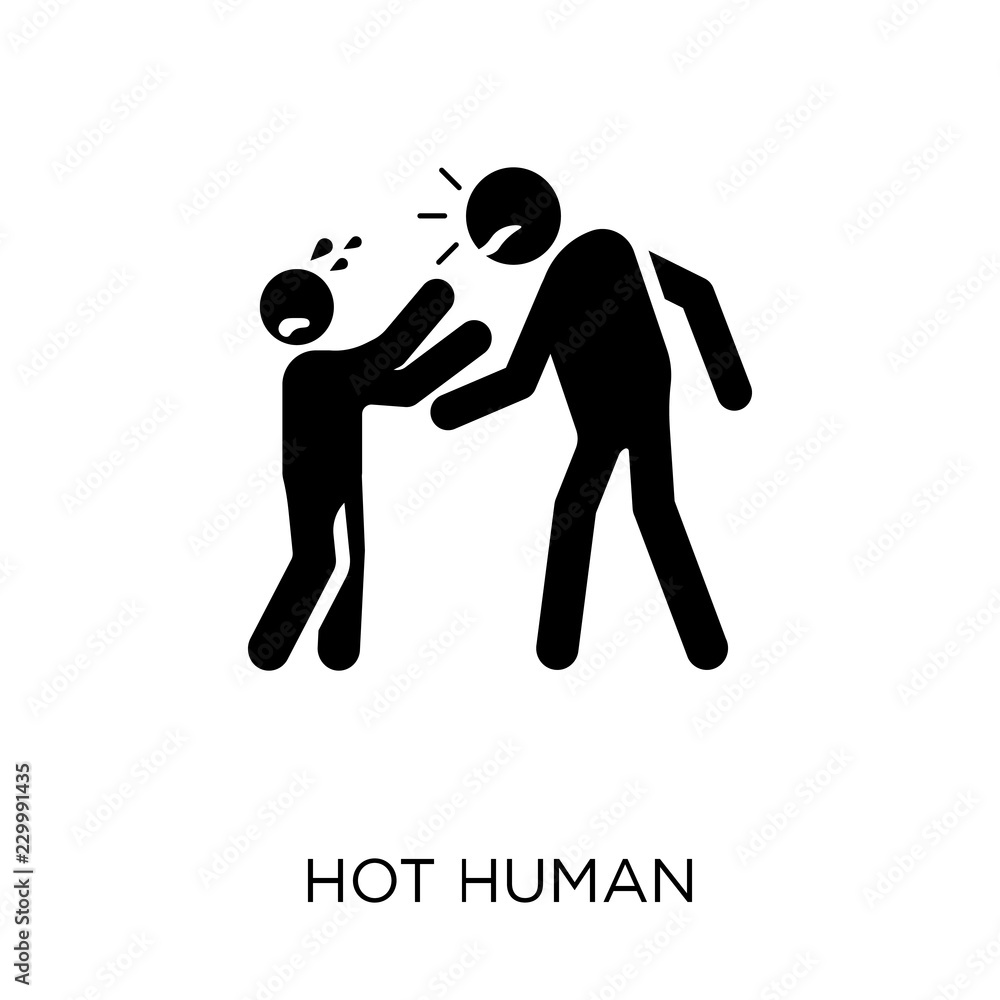 hot human icon. hot human symbol design from Feelings collection.