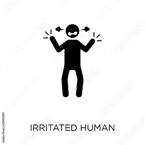 irritated human icon. irritated human symbol design from Feelings collection.