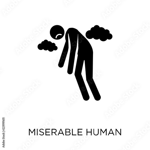 miserable human icon. miserable human symbol design from Feelings collection.