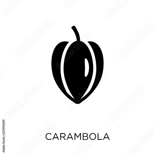 Carambola icon. Carambola symbol design from Fruit and vegetables collection.