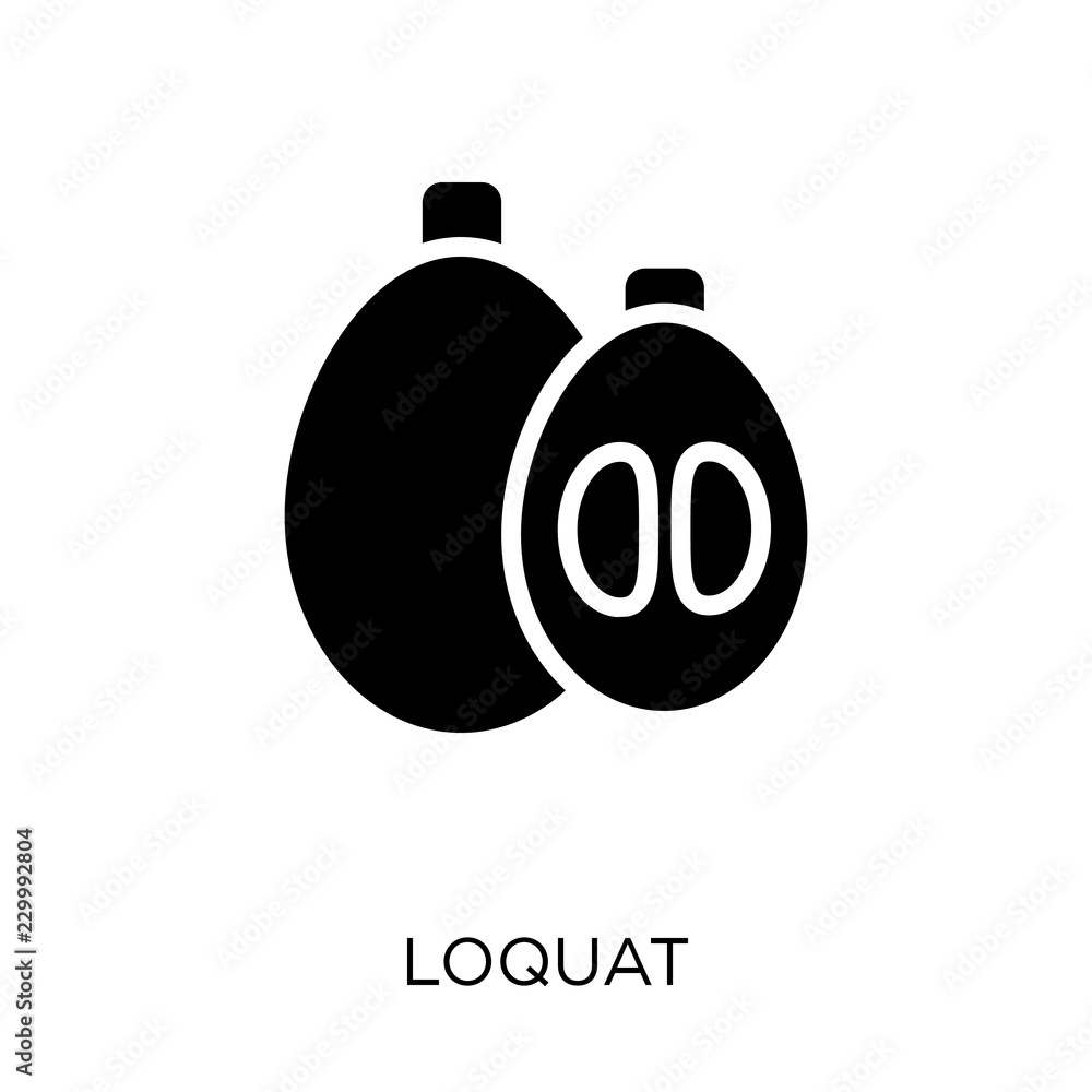 Loquat icon. Loquat symbol design from Fruitandvegetables collection. Loquat icon. Loquat symbol design from Fruitandvegetables collection.
