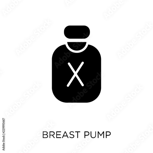 Breast pump icon. Breast pump symbol design from Health and medical collection.