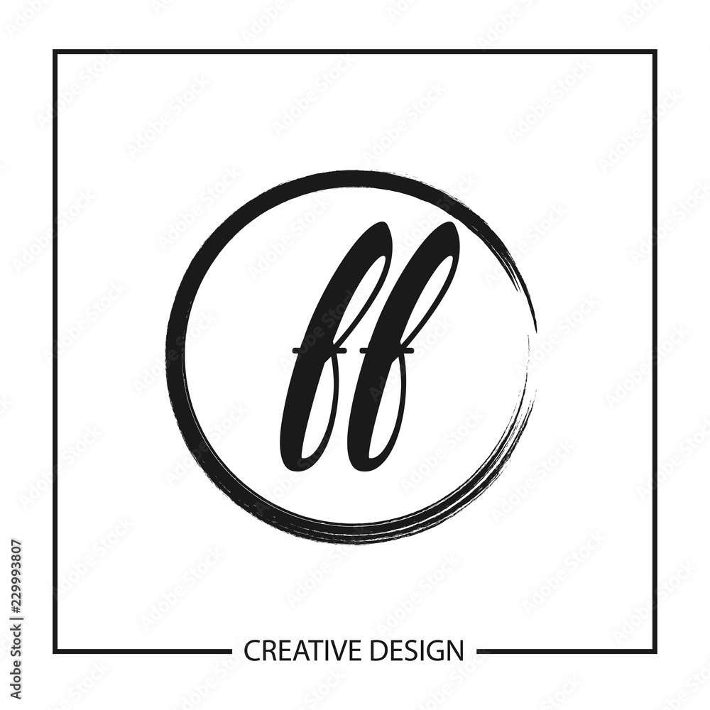 Initial Letter Logo FF Template Design Initial Letter Logo FF Template Design