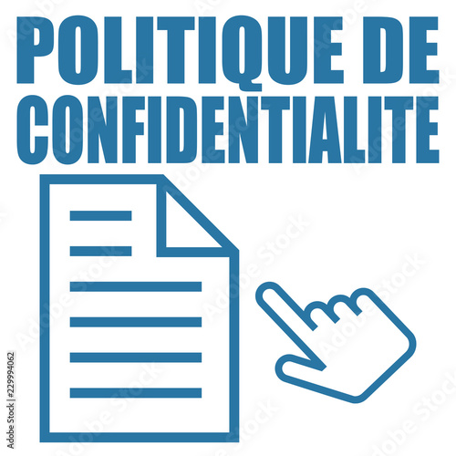 Logo politique de confidentialité.