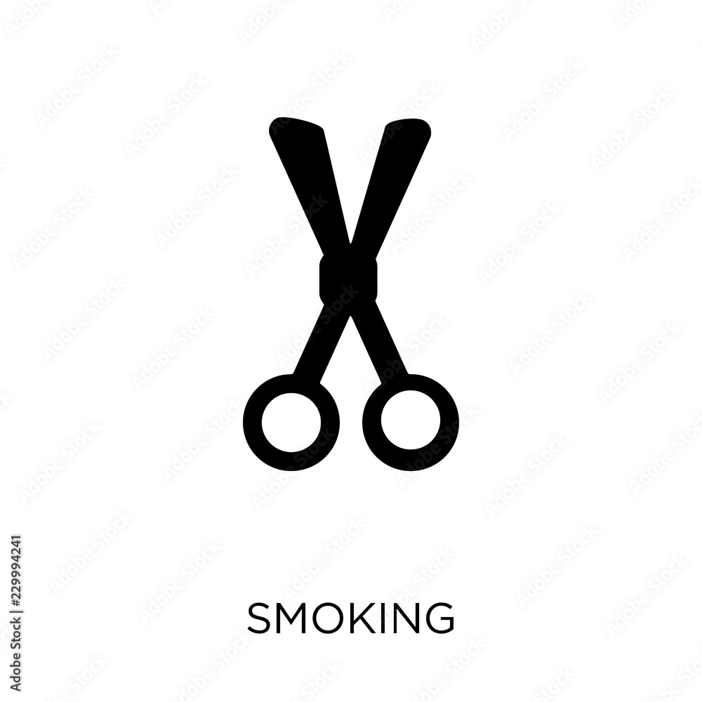 Smoking icon. Smoking symbol design from Health and medical collection. Smoking icon. Smoking symbol design from Health and medical collection.