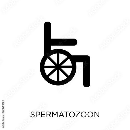Spermatozoon icon. Spermatozoon symbol design from Health and medical collection.