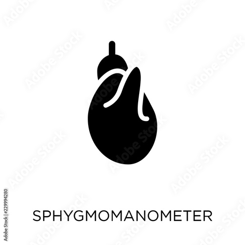 Sphygmomanometer icon. Sphygmomanometer symbol design from Health and medical collection.