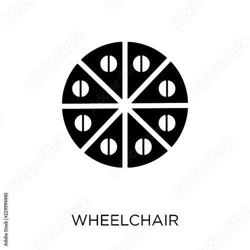 Wheelchair icon. Wheelchair symbol design from Health and medical collection.