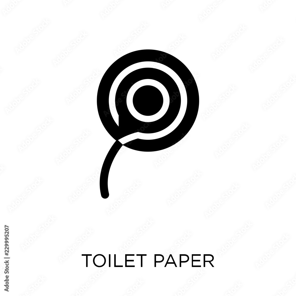 Toilet paper icon. Toilet paper symbol design from Hotel collection. Toilet paper icon. Toilet paper symbol design from Hotel collection.