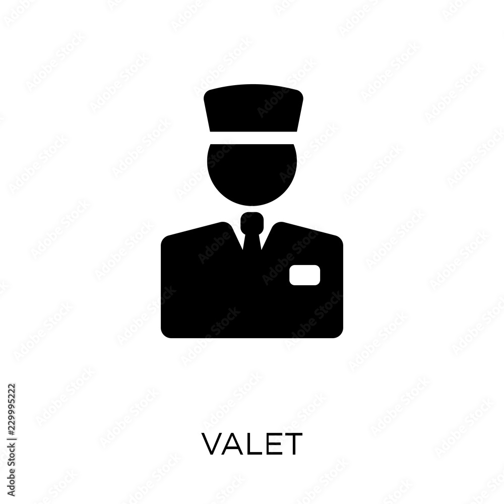 Valet icon. Valet symbol design from Hotel collection. Valet icon. Valet symbol design from Hotel collection.