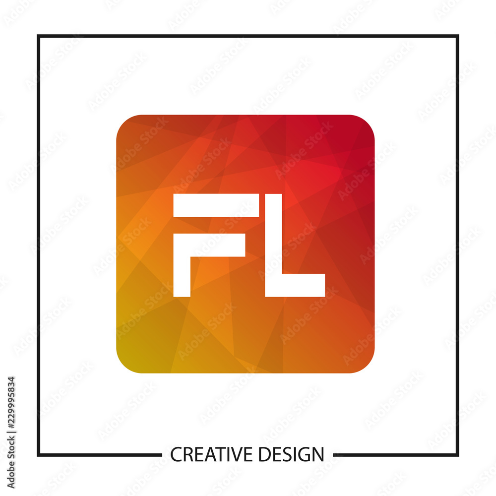 Initial Letter Logo FL Template Design Initial Letter Logo FL Template Design