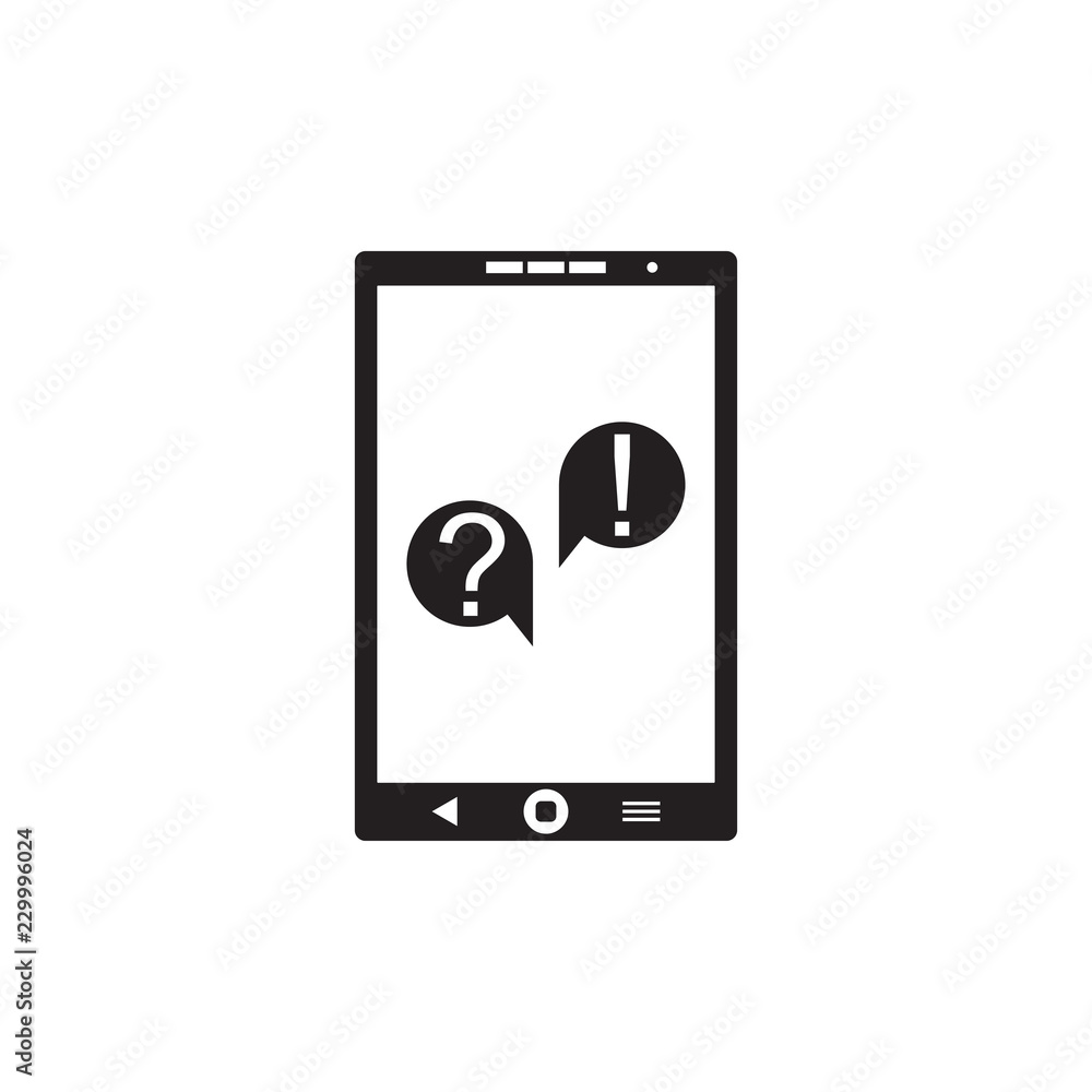 Smartphone Chat icon design Smartphone Chat icon design