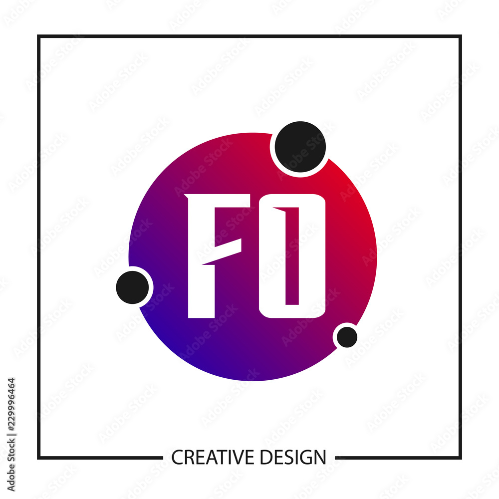 Initial Letter Logo FO Template Design Initial Letter Logo FO Template Design