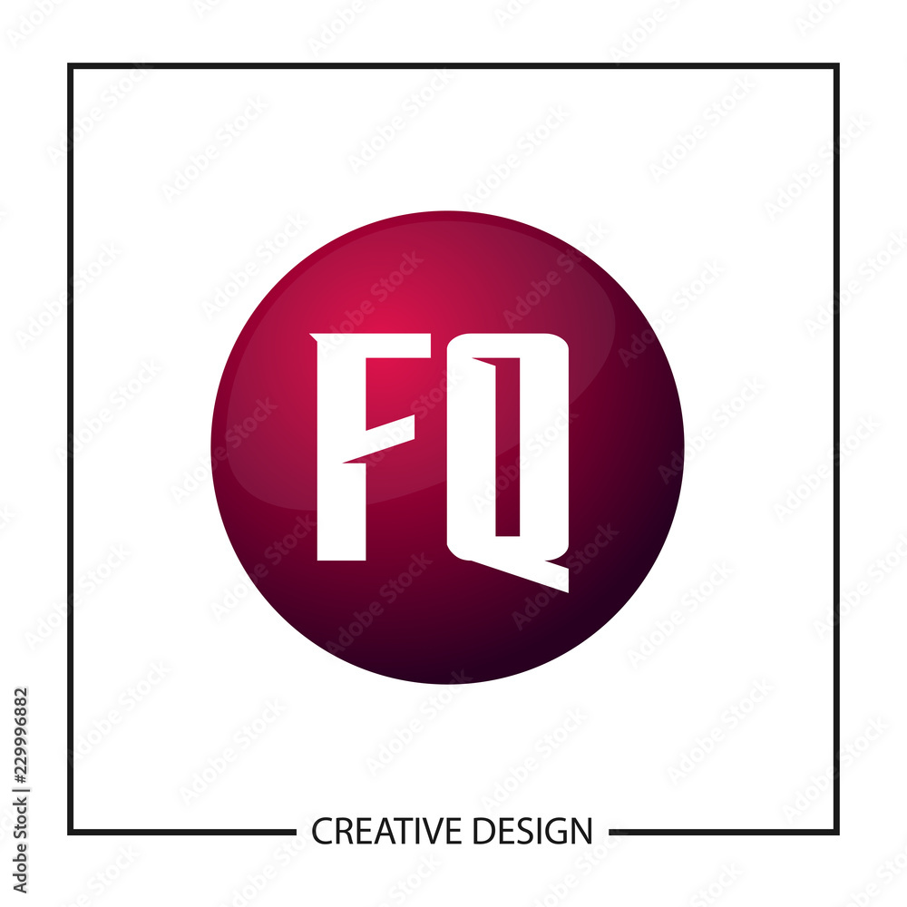 Initial Letter Logo FQ Template Design Initial Letter Logo FQ Template Design