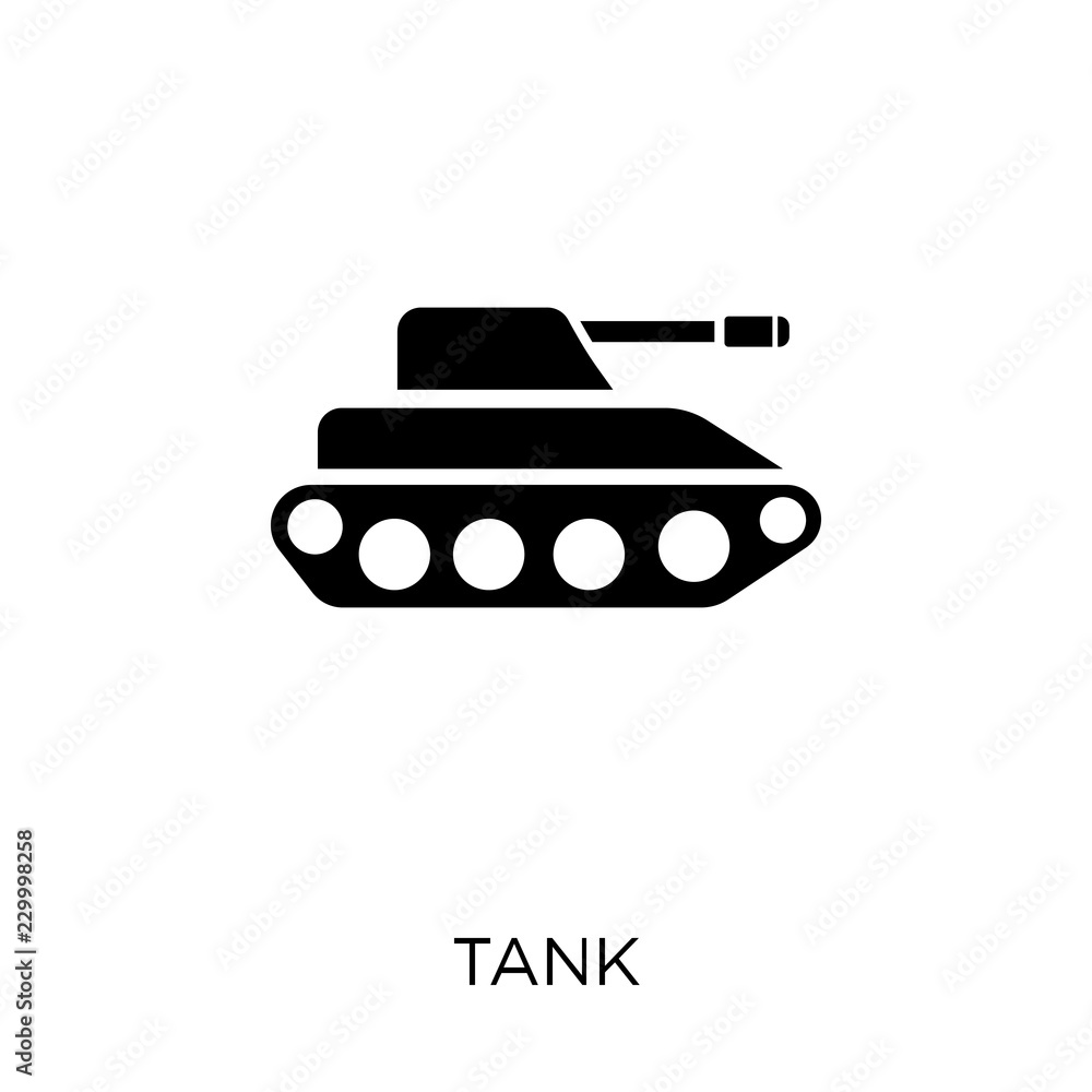 Tank icon. Tank symbol design from Army collection. Simple element ...