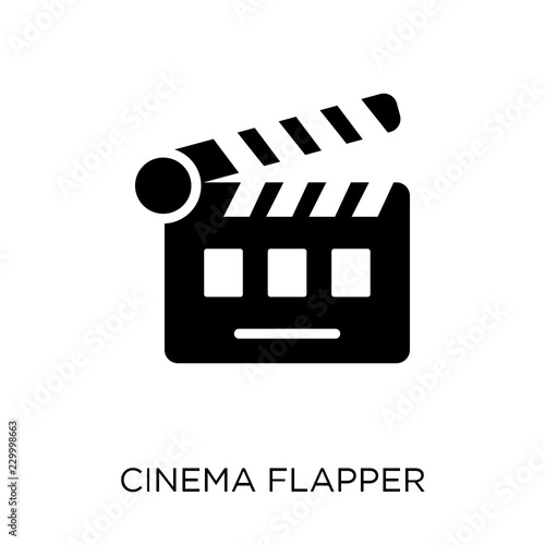 cinema flapper icon. cinema flapper symbol design from Cinema collection.