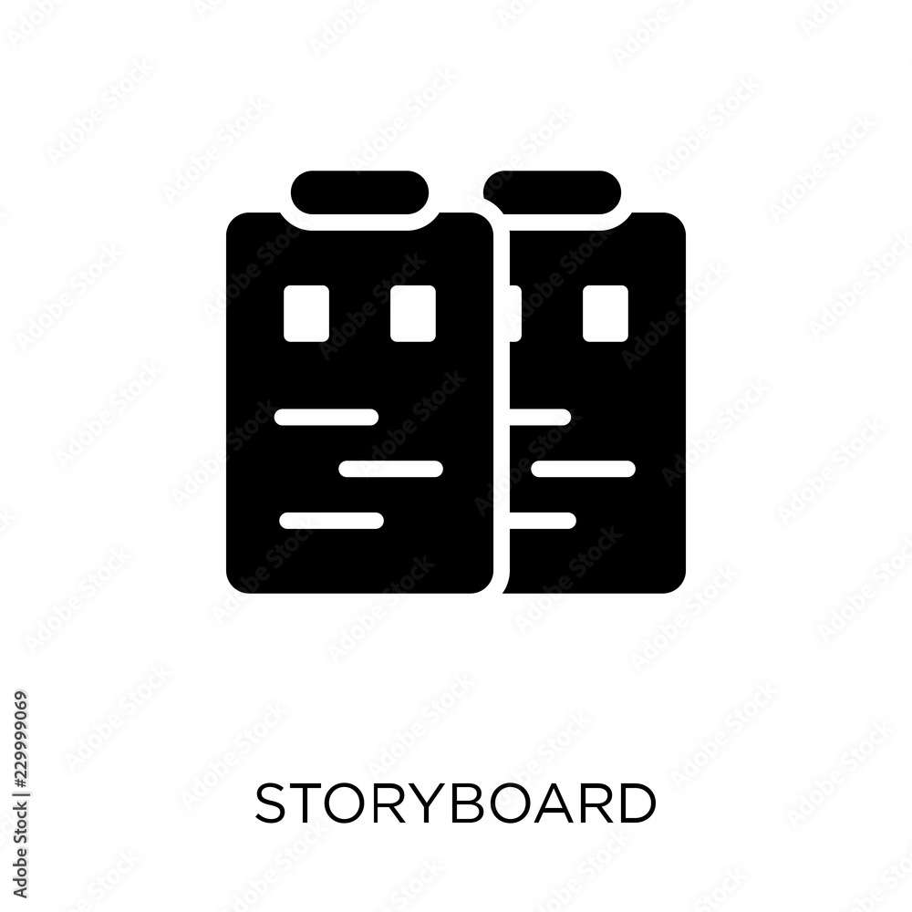 Storyboard icon. Storyboard symbol design from Cinema collection. Storyboard icon. Storyboard symbol design from Cinema collection.