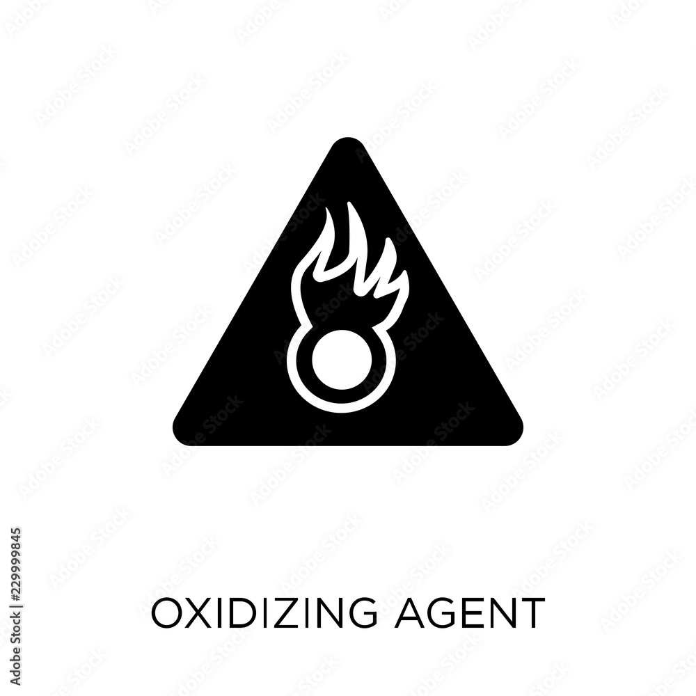 Oxidizing Agent icon. Oxidizing Agent symbol design from Cleaning