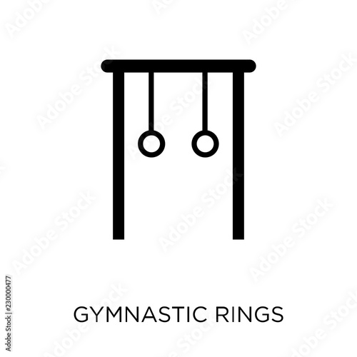 Gymnastic Rings icon. Gymnastic Rings symbol design from Gym and fitness collection.