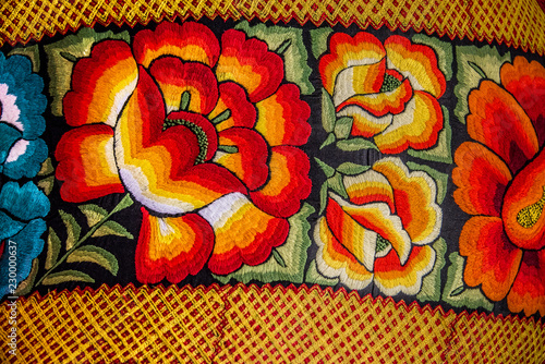 Canvas Print bordados mexicanos oaxaca mexico juchitan guelaguetza istmo