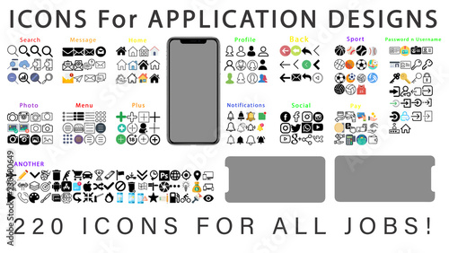 Icons for Application Design 