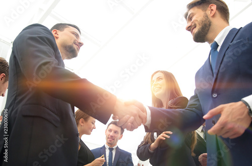 business concept. welcome and handshake of business partners