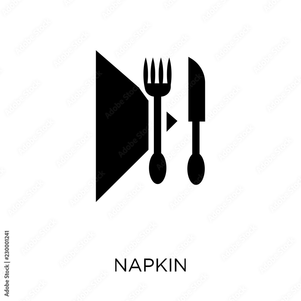 Napkin icon. Napkin symbol design from Hygiene collection. Stock Vector |  Adobe Stock