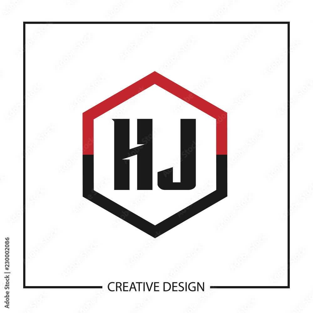 Initial HJ Letter Logo Template Design Initial HJ Letter Logo Template Design