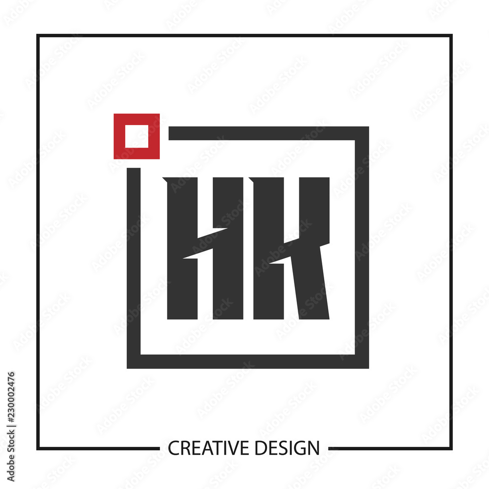 Initial HK Letter Logo Template Design Initial HK Letter Logo Template Design