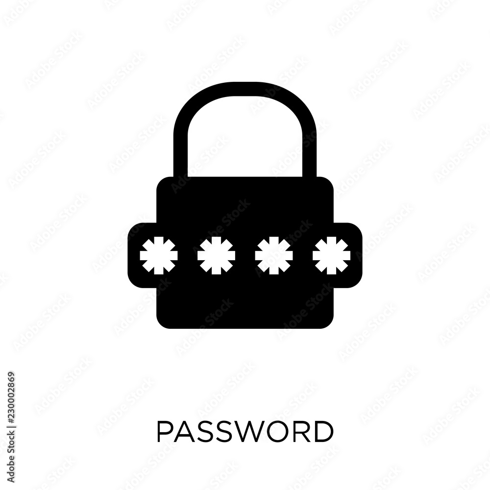 Password icon. Password symbol design from Internet security collection. Password icon. Password symbol design from Internet security collection.