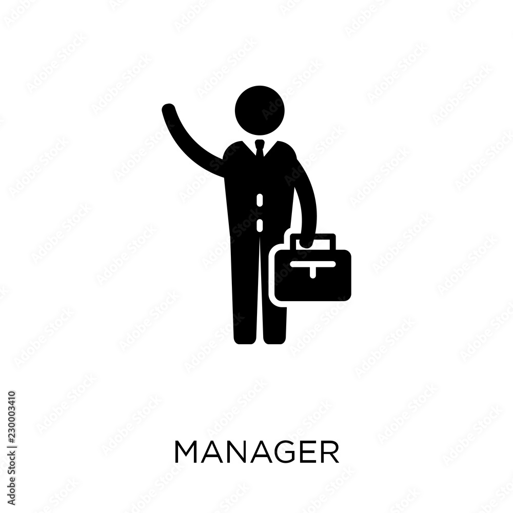 Manager icon. Manager symbol design from Professions collection. Manager icon. Manager symbol design from Professions collection.