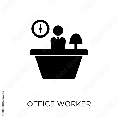 Office worker icon. Office worker symbol design from Professions collection.