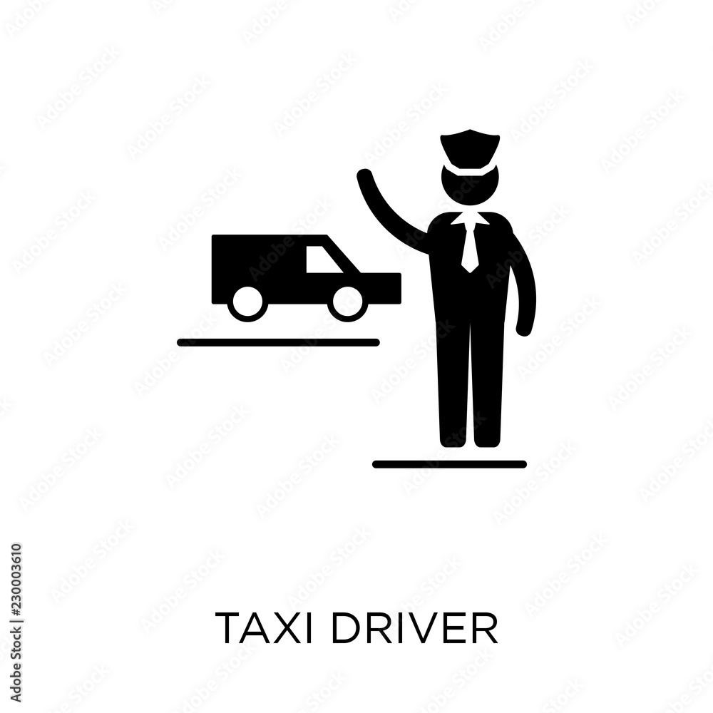 Taxi driver icon. Taxi driver symbol design from Professions collection.