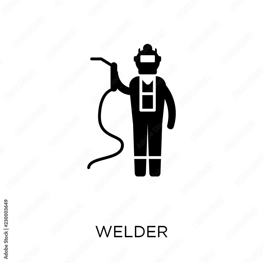 Welder icon. Welder symbol design from Professions collection.