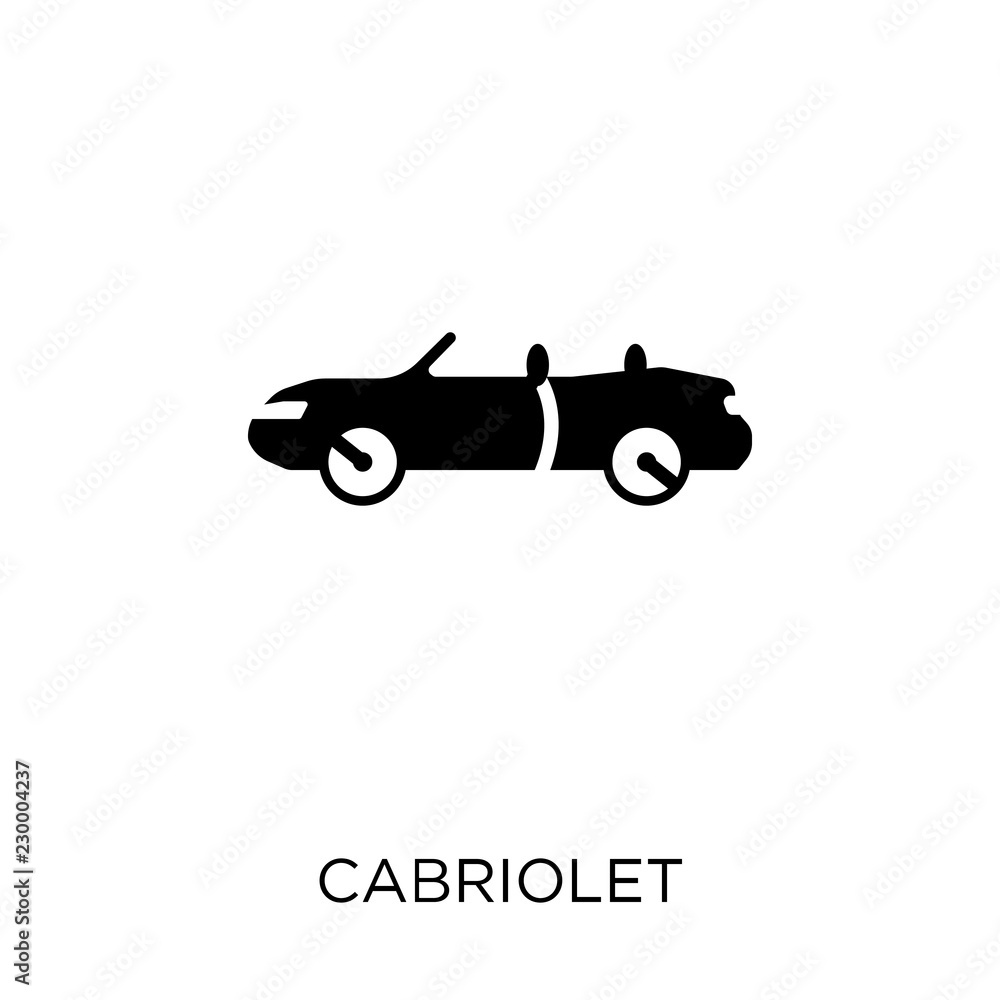 Cabriolet icon. Cabriolet symbol design from Transportation collection. Simple element vector illustration. Can be used in web and mobile.