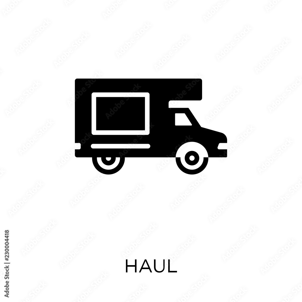 haul icon. haul symbol design from Transportation collection. Simple element vector illustration. Can be used in web and mobile.