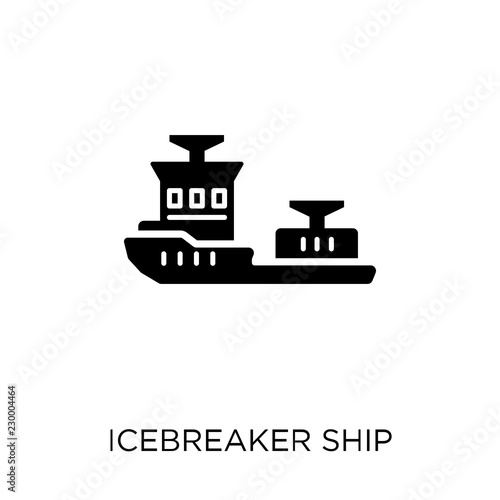 icebreaker ship icon. icebreaker ship symbol design from Transportation collection. Simple element vector illustration. Can be used in web and mobile.