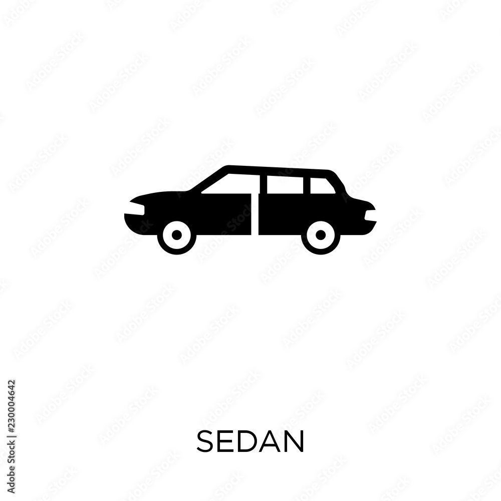 Sedan icon. Sedan symbol design from Transportation collection. Simple element vector illustration. Can be used in web and mobile.
