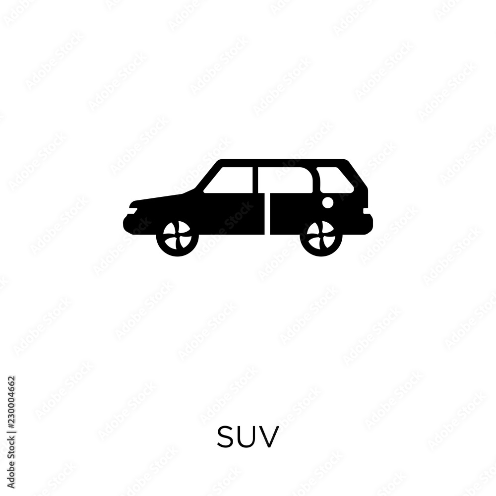 Suv icon. Suv symbol design from Transportation collection. Simple element vector illustration. Can be used in web and mobile.