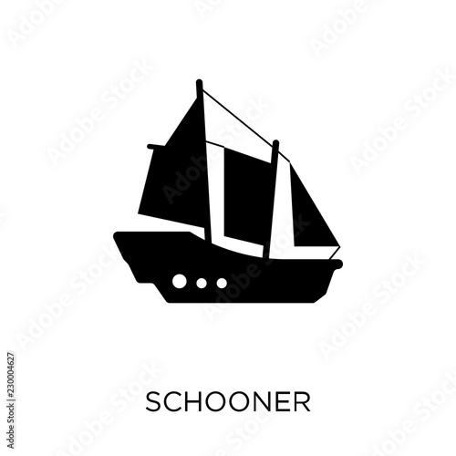 schooner icon. schooner symbol design from Transportation collection. Simple element vector illustration. Can be used in web and mobile.