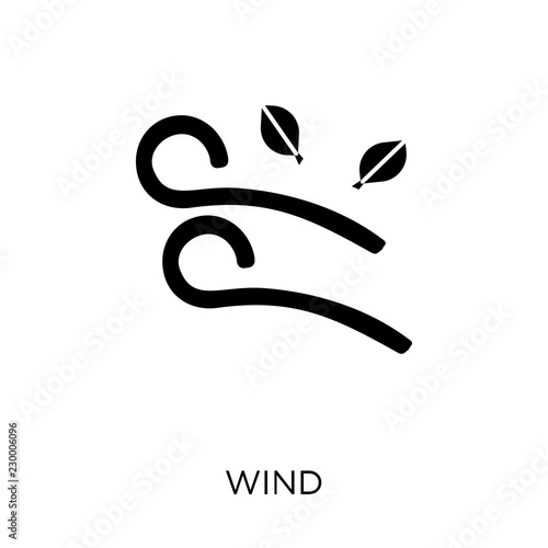 Fototapeta Naklejka Na Ścianę i Meble -  Wind icon. Wind symbol design from Weather collection.
