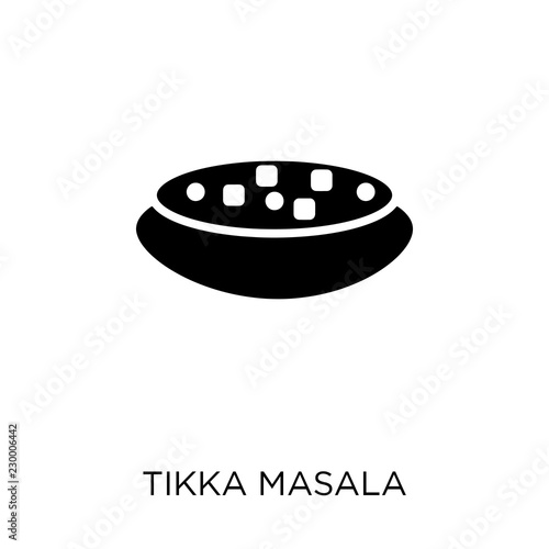 Tikka masala icon. Tikka masala symbol design from India collection.