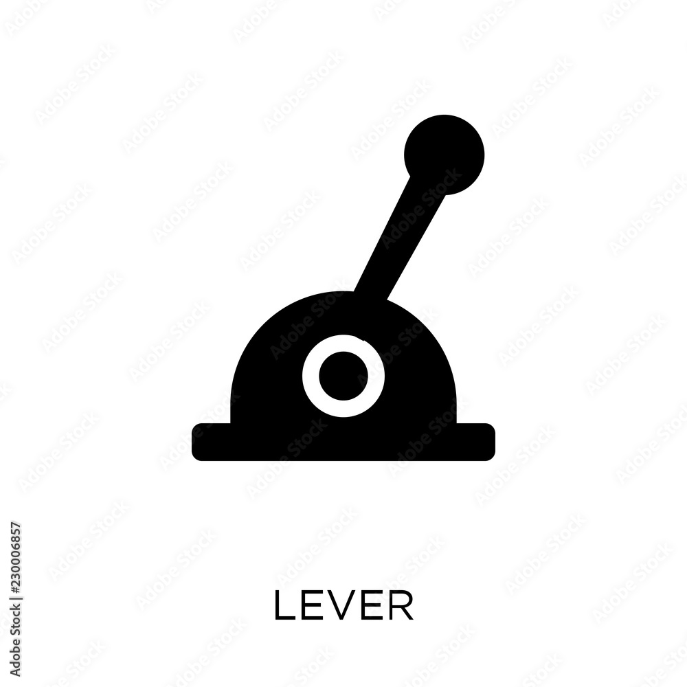 Lever icon. Lever symbol design from Industry collection. Stock Vector