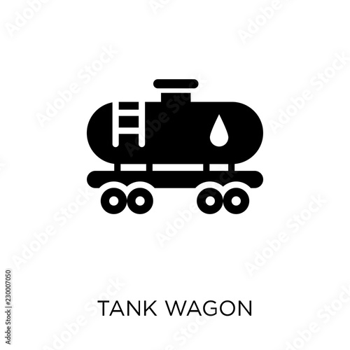 Tank wagon icon. Tank wagon symbol design from Industry collection. © CoolVectorStock